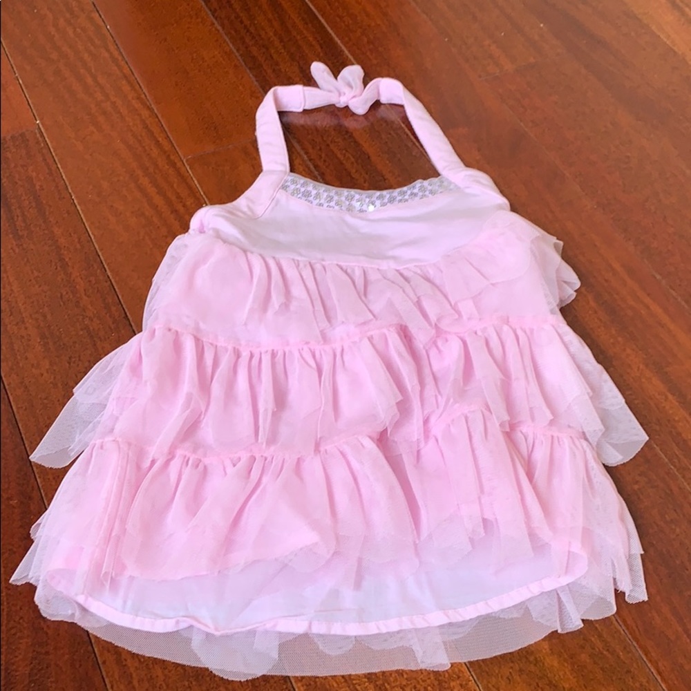 Girls size 4T Kate Mack pink halter style top